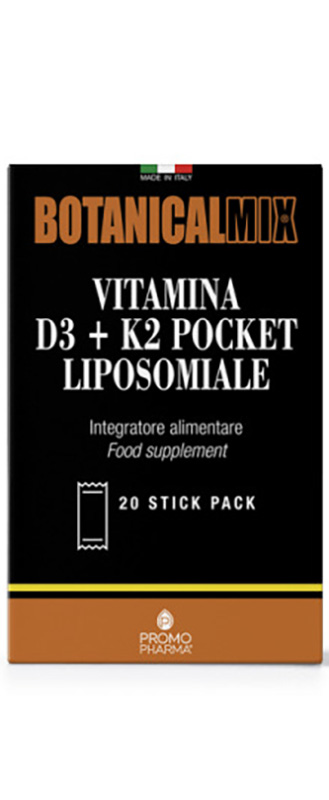 VITAMINA D3 + K2 POCKET BOTANICAL MIX 30 STICK - Farmasanitas 