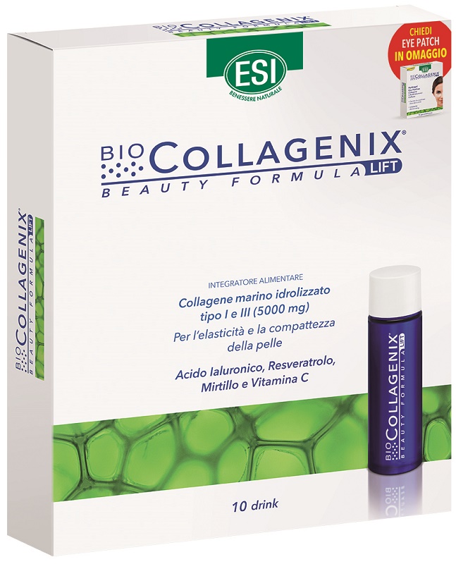 ESI BIOCOLLAGENIX DRINK 10 X 30 ML PROMO + EYE PATCH OMAGGIO - Farmasanitas 