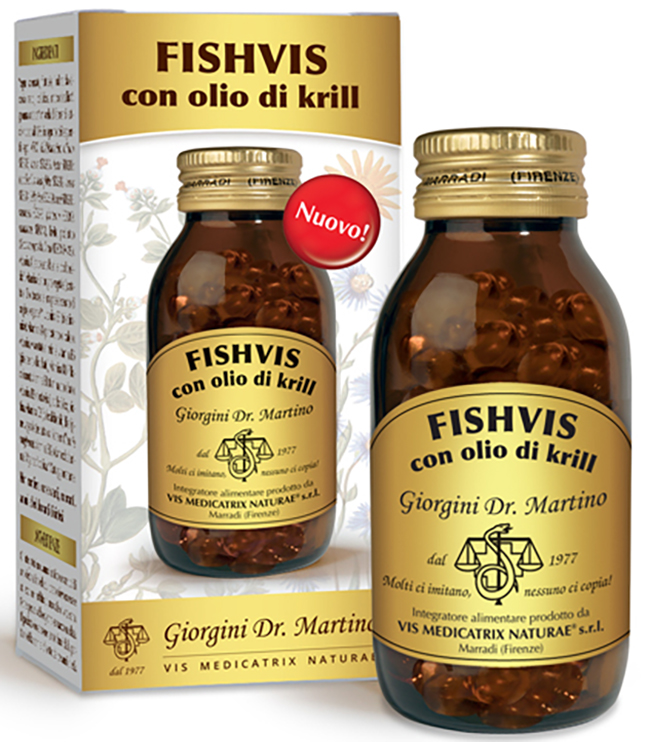 FISHVIS CON OLIO DI KRILL 100 SOFTGEL - Farmasanitas 