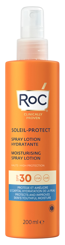 ROC LOZIONE SPRAY SOLARE CORPO SPF 30 IDRATANTE 200 ML - Farmasanitas 