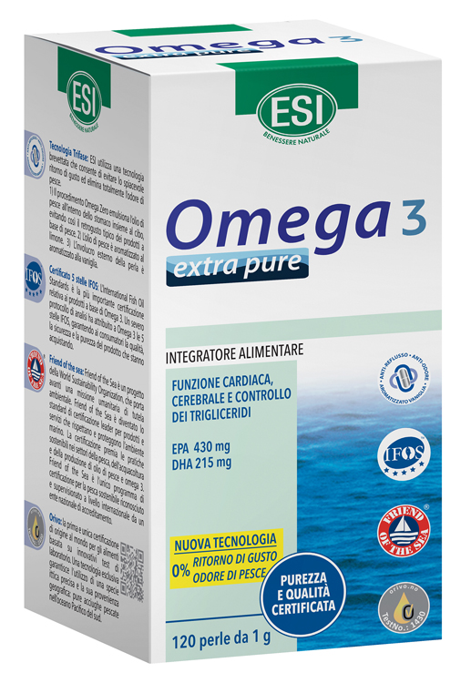 ESI OMEGA 3 EXTRA PURE 120 PERLE - Farmasanitas 