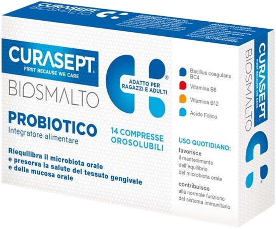 CURASEPT BIOSMALTO PROBIOTICO 14 COMPRESSE - Farmasanitas 