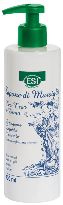 ESI SAPONE MARSIGLIA TEA TREE E TIMO 400 ML - Farmasanitas 