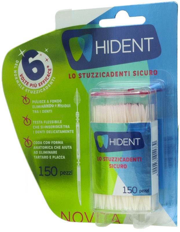 HIDENT STUZZICADENTI MONOUSO 150 PEZZI - Farmasanitas 