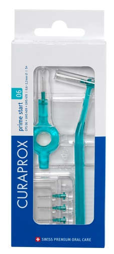 CURAPROX CPS 06 SCOVOLINO PRIME START 06 TURQUOISE 5 PEZZI - Farmasanitas 