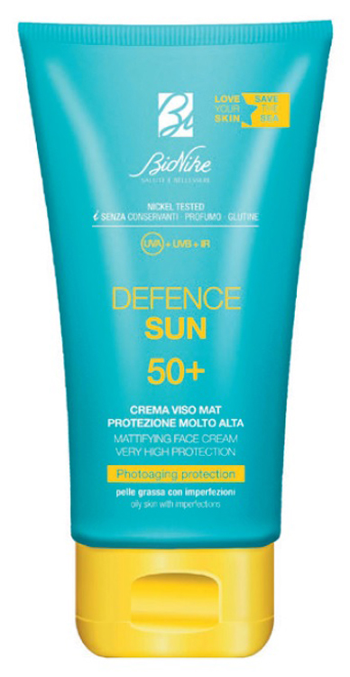 DEFENCE SUN CREMA VISO MAT SPF50+ PROTEZIONE MOLTO ALTA 50 ML - Farmasanitas 