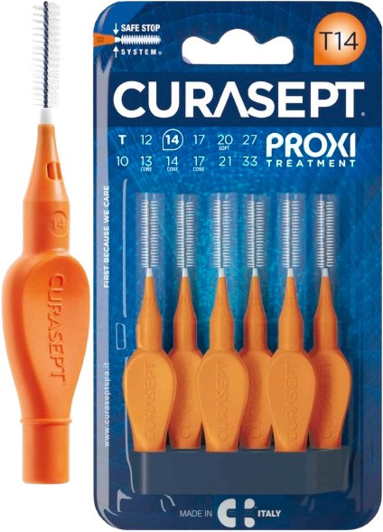 CURASEPT PROXI T14 ARANCIO/ORANGE 6 PEZZI - Farmasanitas 