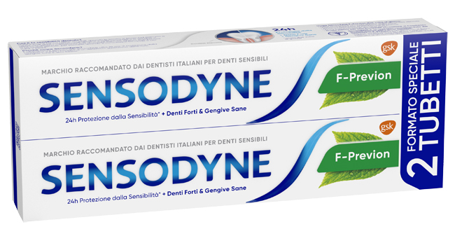 SENSODYNE F PREVION 2 X 75 ML - Farmasanitas 
