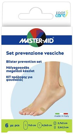 PROTEZIONE VESCICHE MASTER-AID FOOTCARE MIX 6 PEZZI A3 - Farmasanitas 