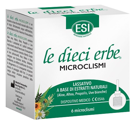 ESI LE DIECI ERBE MICROCLISMI 6 PEZZI - Farmasanitas 