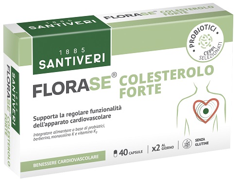 FLORASE COLESTEROLO FORTE 40 CAPSULE - Farmasanitas 