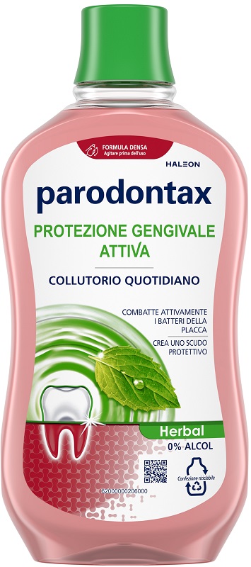 PARODONTAX COLLUTORIO PROTEZIONE GENGIVE HERBAL 500 ML - Farmasanitas 