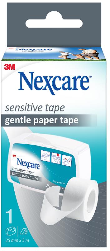 CEROTTO SU ROCCHETTO NEXCARE SENSITIVE TAPE 2,5X500CM NO DISPENSER - Farmasanitas 