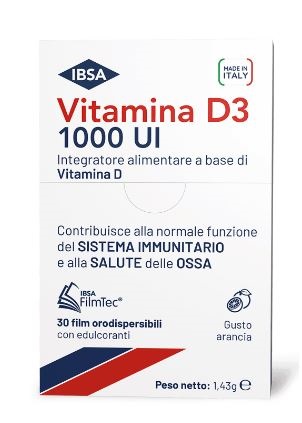 VITAMINA D3 IBSA 1000UI 30 FILM ORODISPERSIBILI - Farmasanitas 