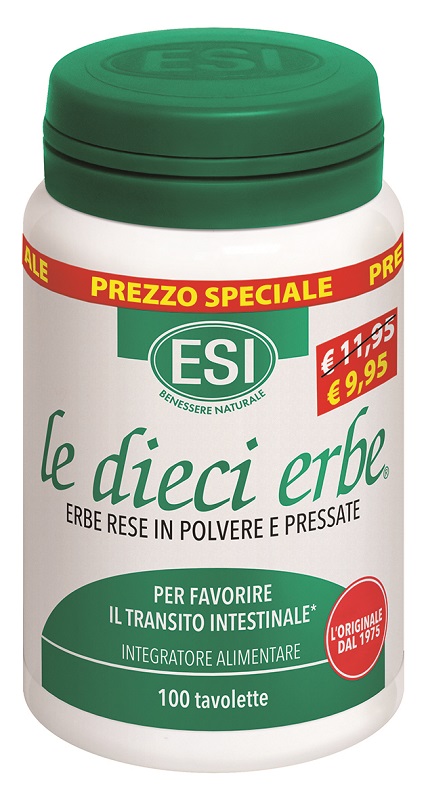 ESI LE DIECI ERBE 100 TAVOLETTE TAGLIO PREZZO - Farmasanitas 