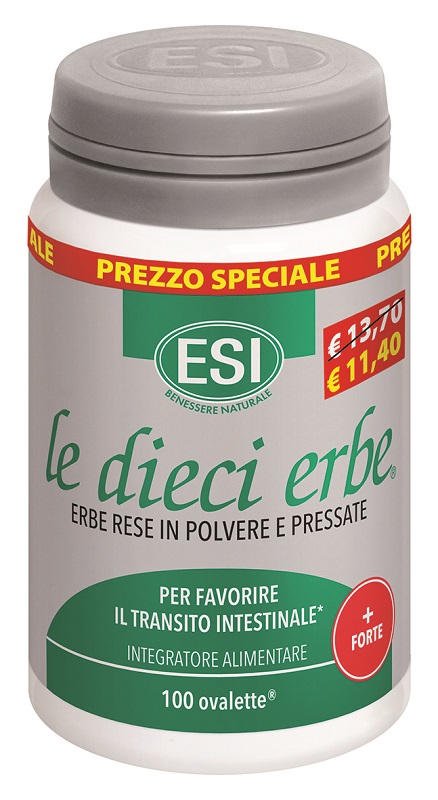 ESI LE DIECI ERBE + FORTE 100 TAVOLETTE TAGLIO PREZZO - Farmasanitas 