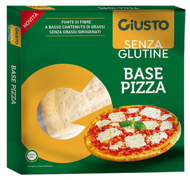 GIUSTO SENZA GLUTINE BASE PIZZA 290 G - Farmasanitas 