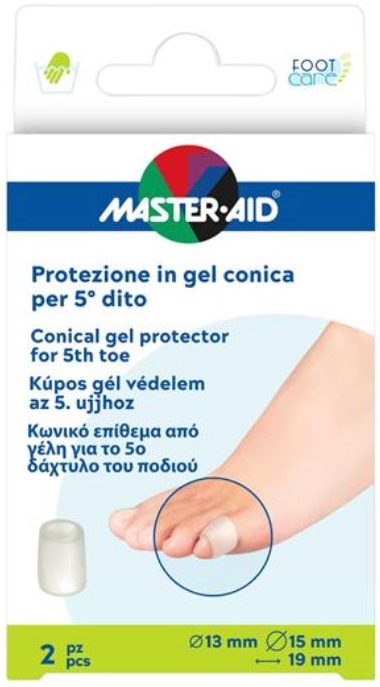 PROTEZIONE CONICA MASTER-AID FOOTCARE 5 DITO 2 PEZZI C3 - Farmasanitas 