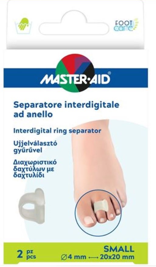 SEPARATORE DITA MASTER-AID FOOTCARE CON ANELLO SMALL 2 PEZZI C17 - Farmasanitas 