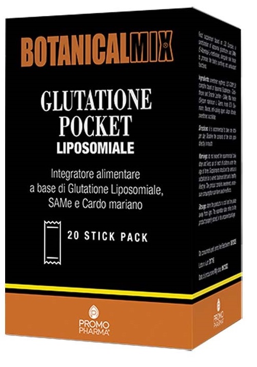 BOTANICALMIX GLUTATIONE POCKET LIPOSOMIALE 20 STICK DA 2 G - Farmasanitas 