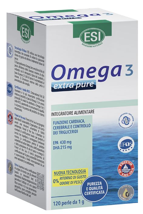 ESI OMEGA 3 EXTRA PURE 80 PERLE + 40 PERLE IN OMAGGIO - Farmasanitas 