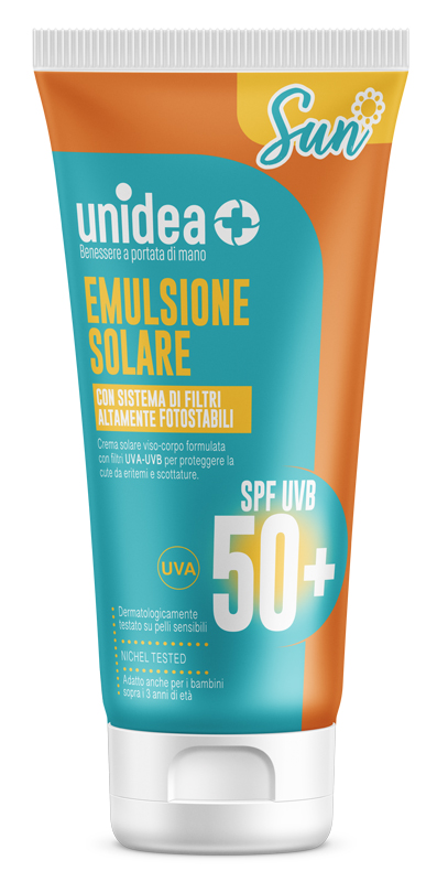 UNIDEA CREMA SOLARE SPF50+ 200 ML - Farmasanitas 