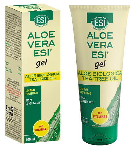 ESI ALOE VERA GEL TEA TREE CON VITAMINA E 100 ML - Farmasanitas 