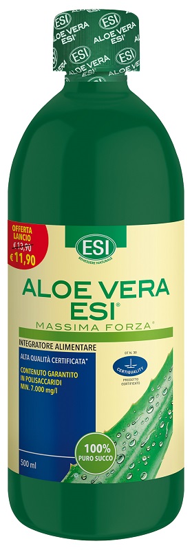 ESI ALOE VERA SUCCO MASSIMA FORZA 500 ML OFFERTA - Farmasanitas 