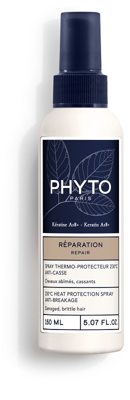 PHYTO PARIS REPARATION SPRAY TERMOPROTETTIVO 230 GRADI CELSIUS ANTI ROTTURA PER CAPELLI DANNEGGIATI FRAGILI 150 ML - Farmasanitas 
