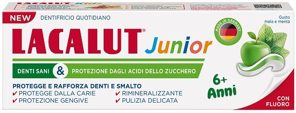 LACALUT DENTIFRICIO JUNIOR 6+ ANNI 55 ML MELA MENTA - Farmasanitas 